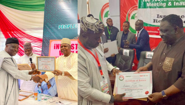 Drama as two PDP governorship candidates receive Certificates of Return in Benue