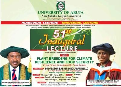 UNIABUJA announces 51st Inaugural Lecture