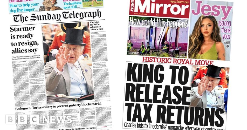 'Starmer ready to resign' and 'King to release tax returns'