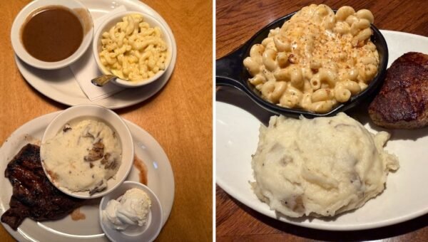 I ordered the same meal at Texas Roadhouse and Outback Steakhouse. The winning chain had lower prices and better bread.