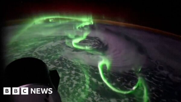 Watch: Southern Lights timelapse filmed from space