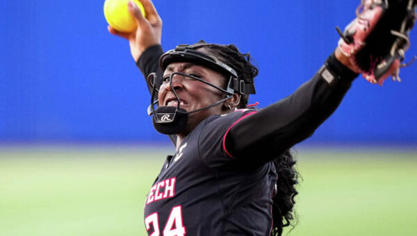 Jason Williams, Patrick Mahomes at Game 2 of Women’s College World Series