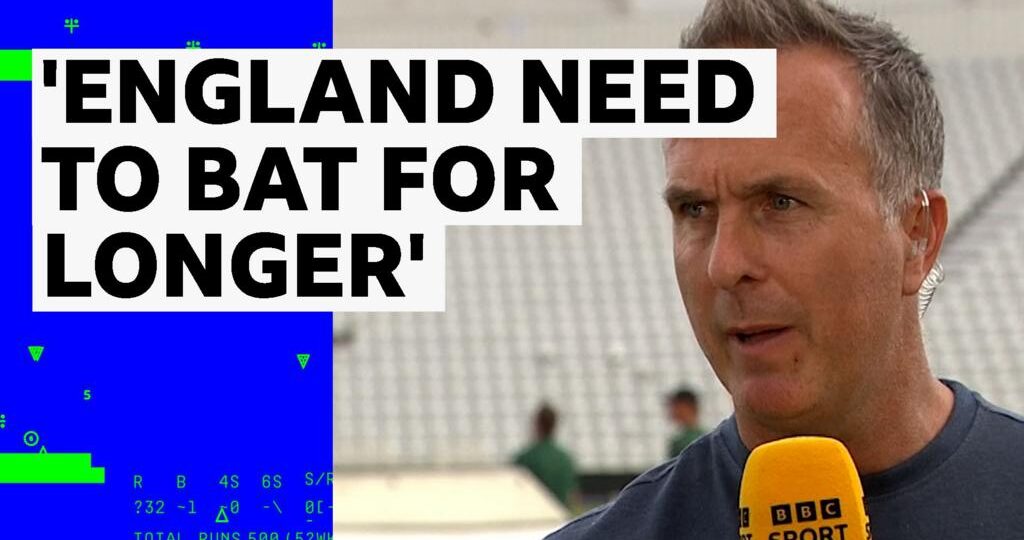 England's lack of overs when batting is 'not good enough' - Vaughan