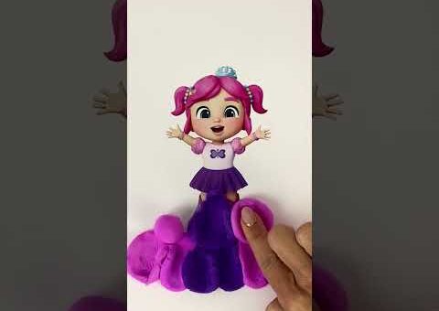 Clay The House Down! 💅 Create A Craft Play-Doh Dress With Emmie #kids #shorts