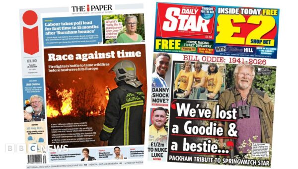 The Papers: ‘Race against time’ and ‘We’ve lost a Goodie’
