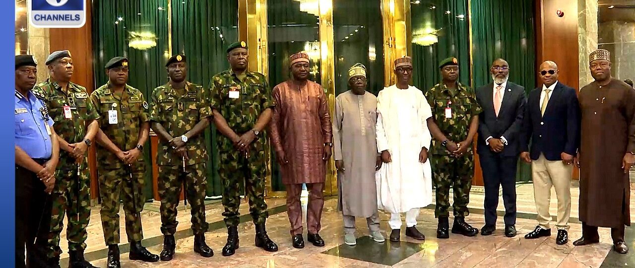 VIDEO: President Tinubu Meets With Security Chiefs, Review Strategies