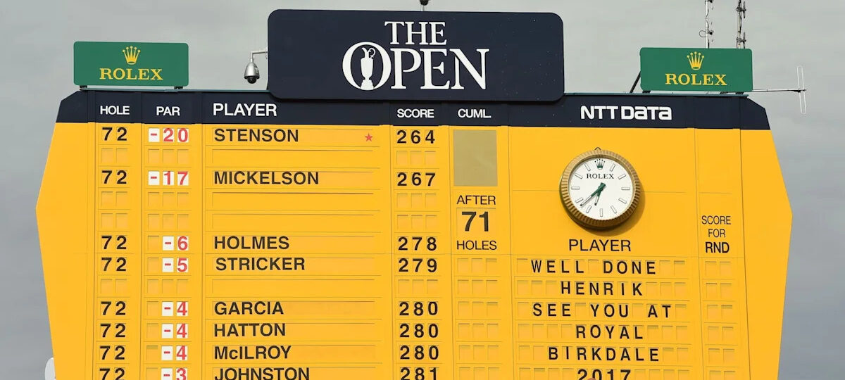 Major scoring records, lowest rounds in men's golf: Masters, PGA Championship, U.S. Open and British Open