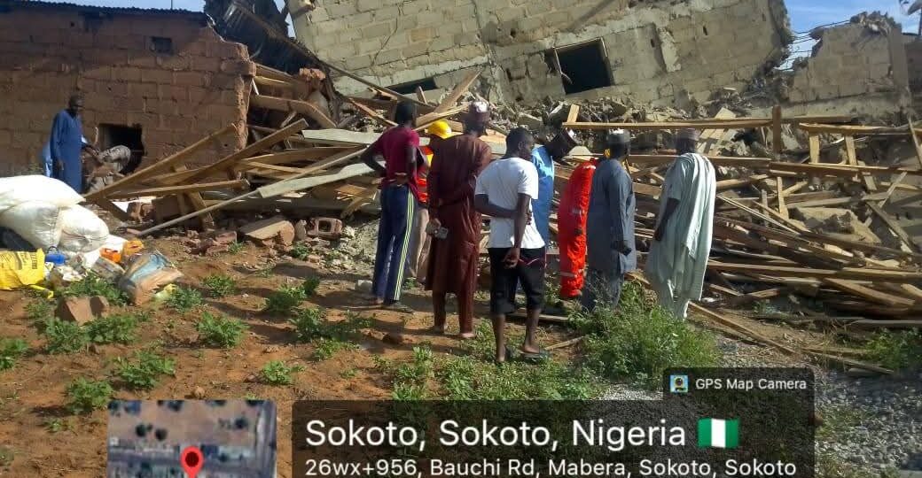 Storey building under construction collapses in Sokoto
