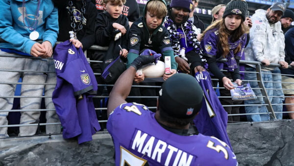 Chandler Martin visited the Eagles ahead of training camp