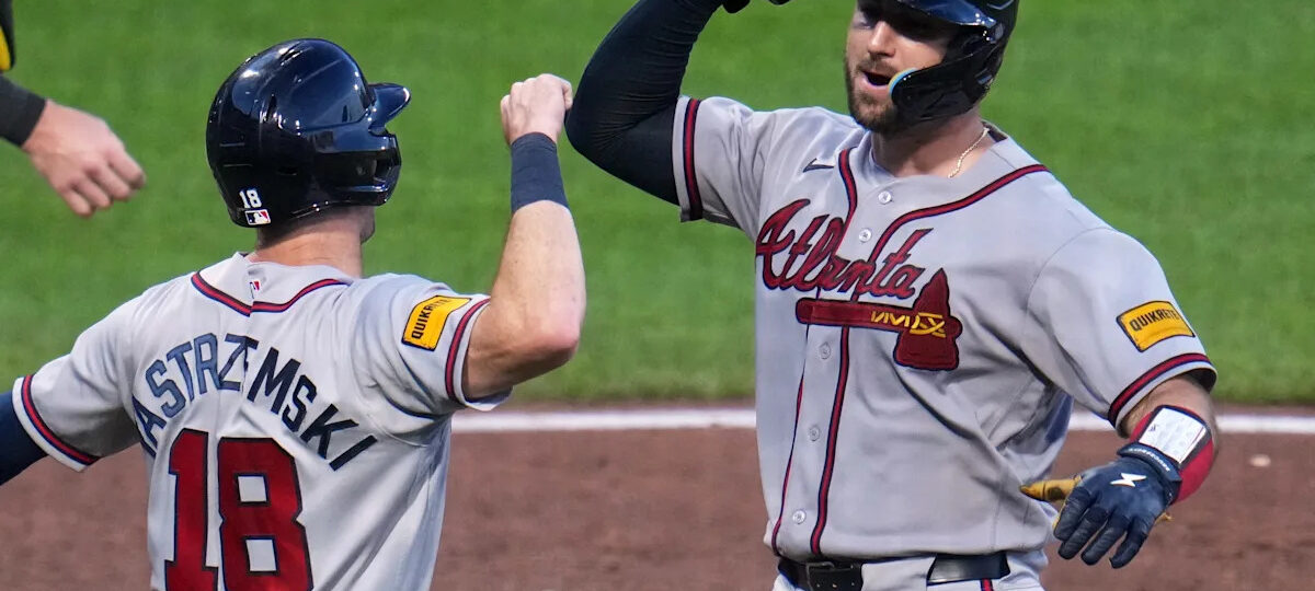 Bart’s 2-run homer helps Atlanta to 3-0 win after Braves end Pirates’ combined perfect-game bid
