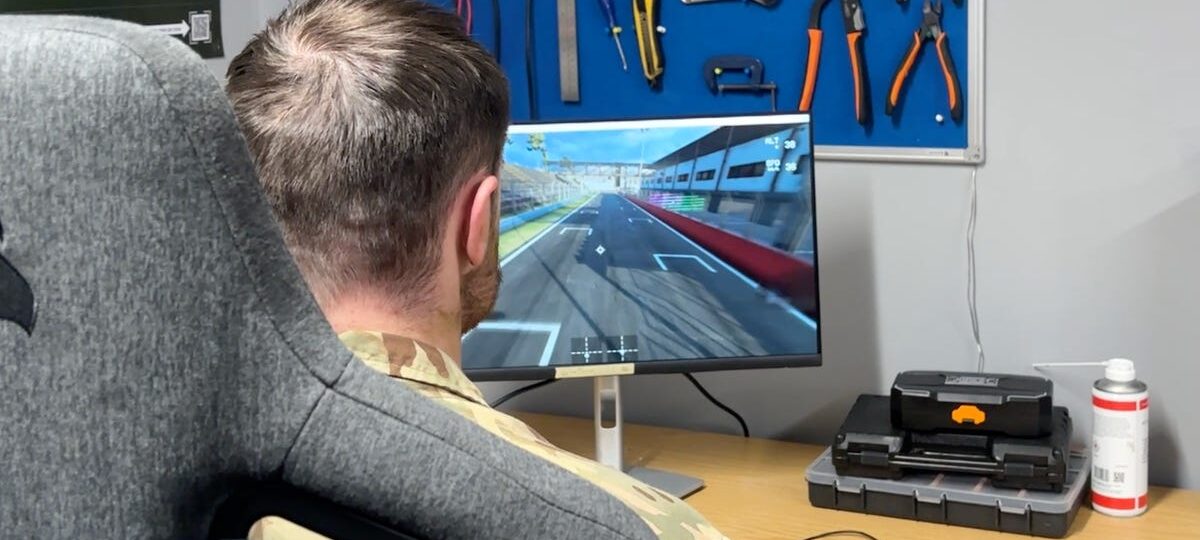 British soldiers are racing virtual drones through video game mountains and tracks before taking to the skies for real