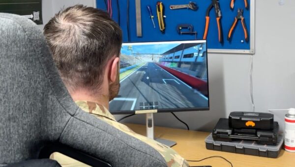 British soldiers are racing virtual drones through video game mountains and tracks before taking to the skies for real