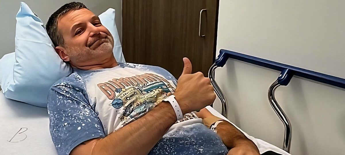An active 45-year-old man couldn't sit or use the bathroom without pain. He was diagnosed with stage 3 colon cancer.