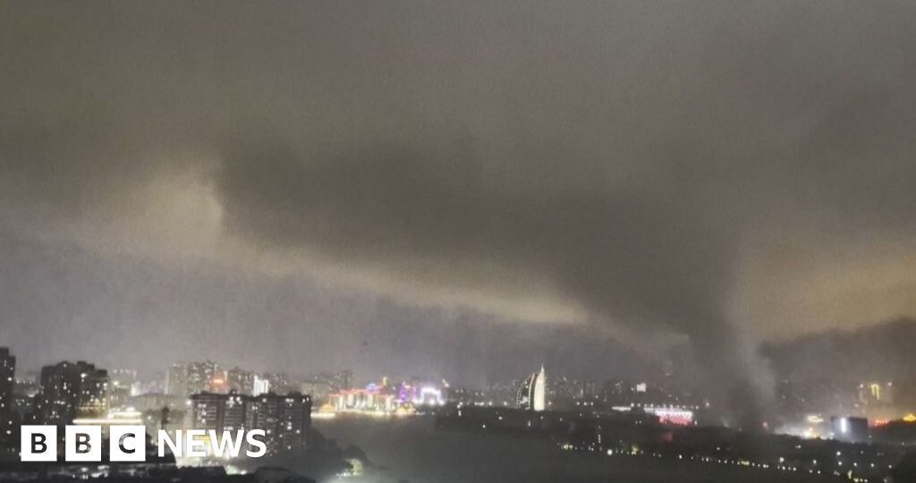 Watch: Moment rare tornado lashes central Chinese cities