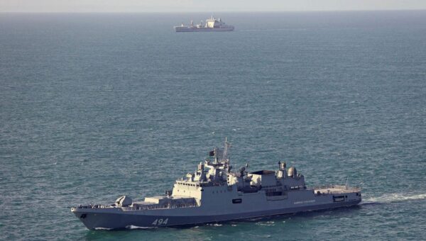 Shadow fleet escorts are straining Russia’s warships and worsening already 'serious' problems, NATO official says