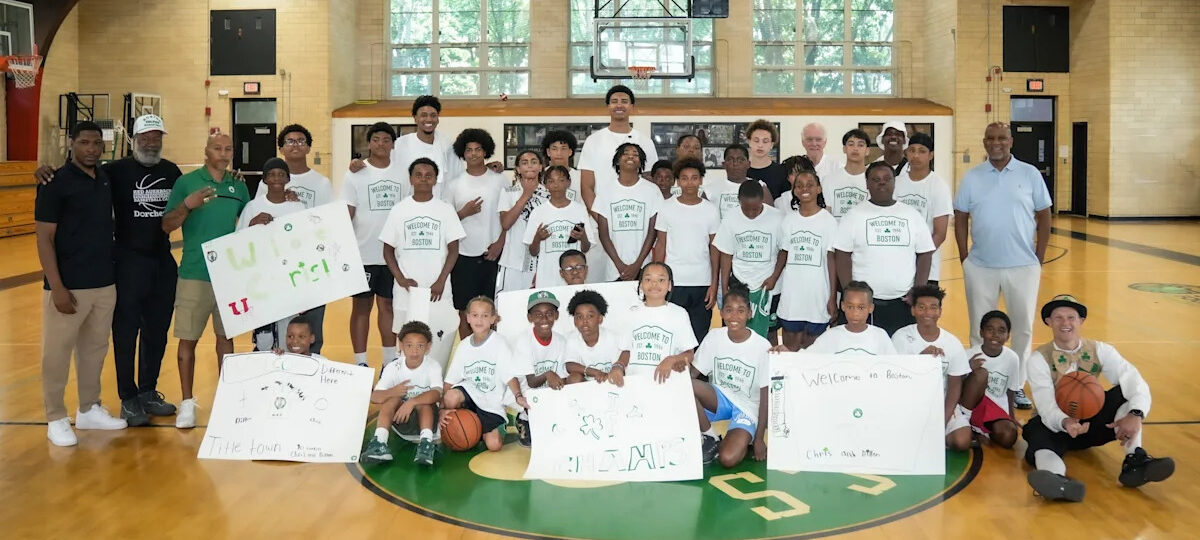 Boston Celtics rookies Chris Cenac Jr., Dillon Mitchell get first introduction to city, fans