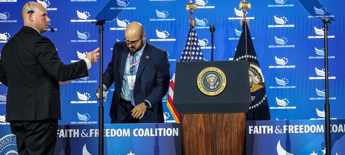 White House teleprompter operator on unpaid leave after reports he made more than $100k betting on Trump's speeches