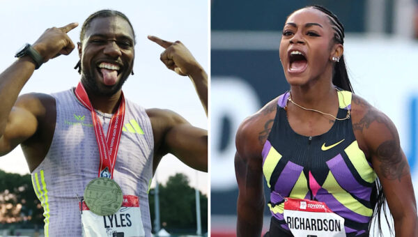 Lyles wins 100m in world-leading 9.79 seconds