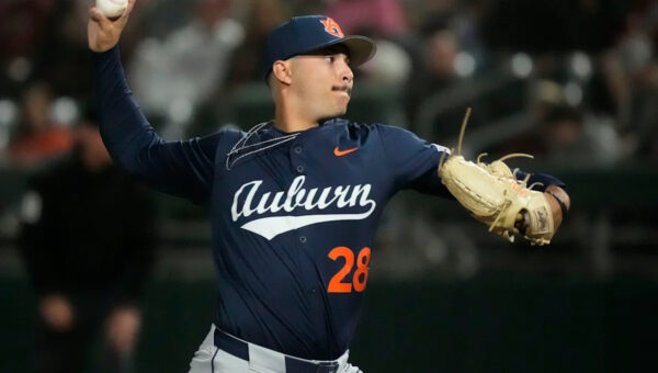 Auburn RHP Ryan Hetzler selected by the Angels in the 2026 MLB Draft