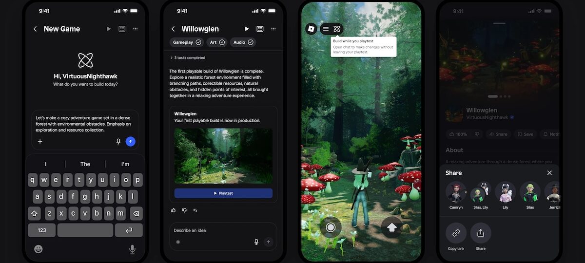Roblox launches an AI-powered game creation feature in its mobile app