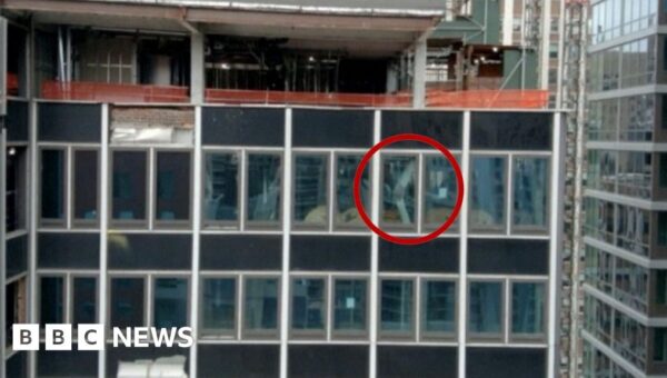 Watch: Buckling support beams seen inside New York high-rise