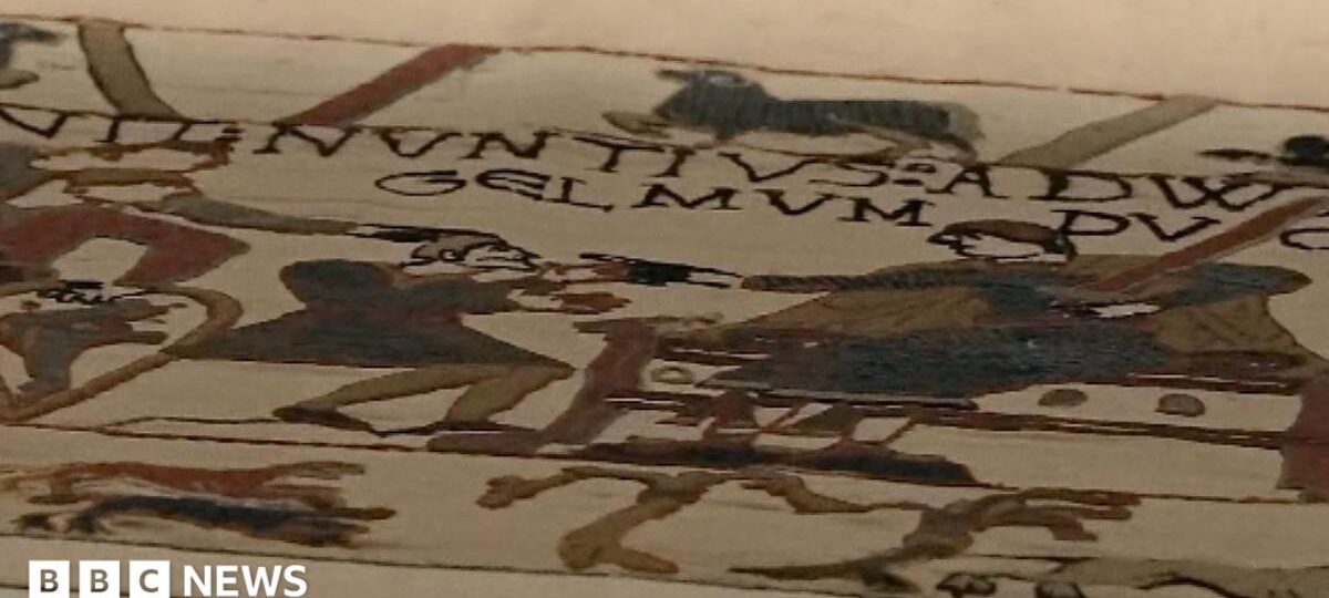 Bayeux Tapestry in 'wonderful state' after journey to London, French minister says