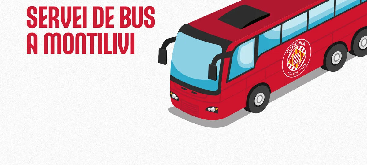 Girona FC maintains the bus service for match days at Montilivi
