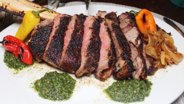 I ate at Pat Lafrieda’s Chop House at Citi Field. It was expensive, but a far cry from the typical baseball-game hot dog.
