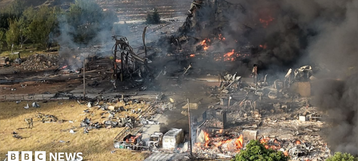 Twenty firefighters taken to hospital after explosion in Essex