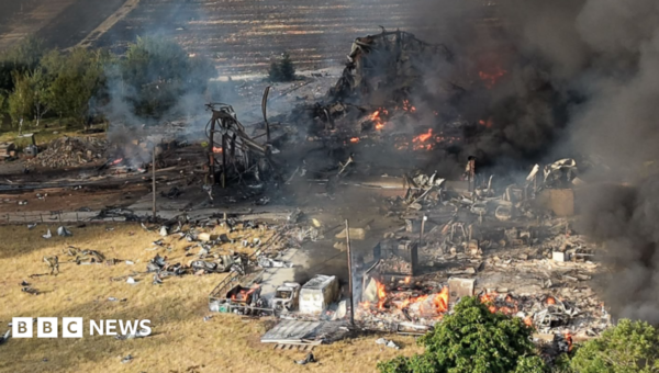 Twenty firefighters taken to hospital after explosion in Essex