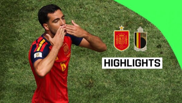 Spain into semi-finals at expense of Belgium after Merino’s late winner
