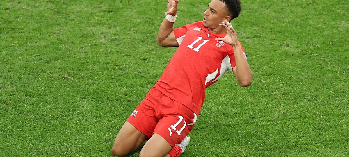 Watch as Switzerland double lead against Algeria in first minute of second half