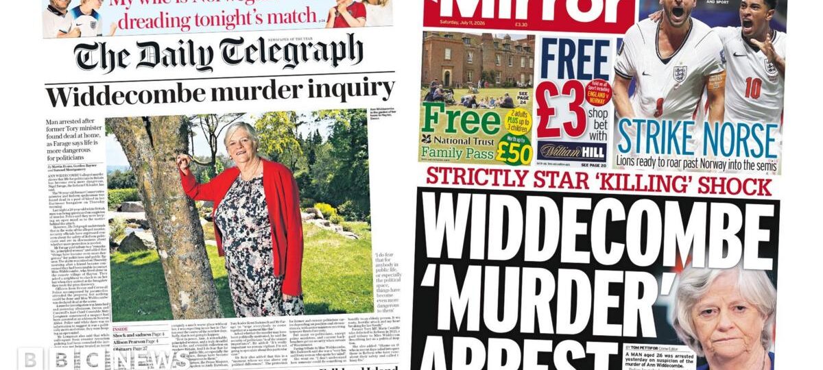 'Widdecombe murder inquiry' and 'Strike Norse'