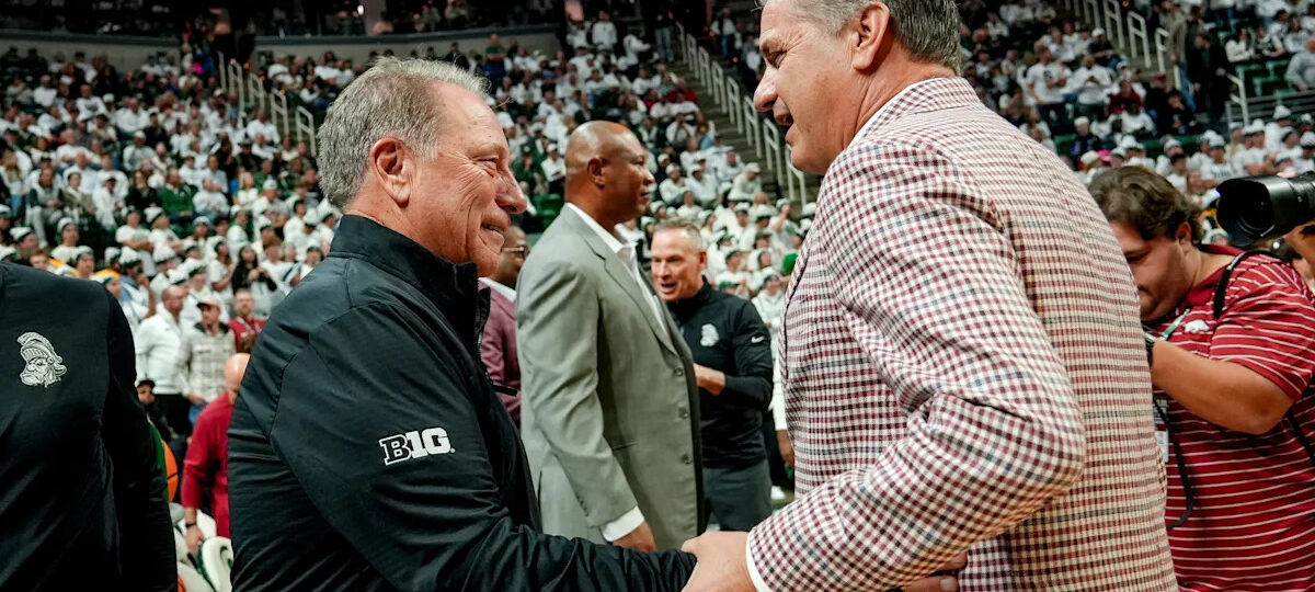 Arkansas basketball announces Thanksgiving showdown with Michigan State