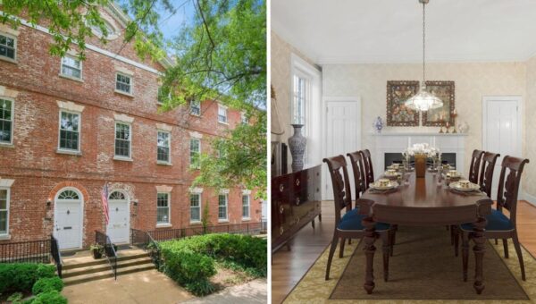 A Washington, DC, rowhouse built during George Washington’s presidency is on sale for $1.15 million. Look inside.