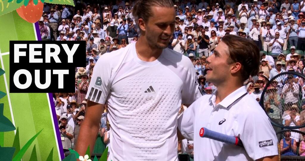Fery beaten in straight sets as Zverev reaches Wimbledon final