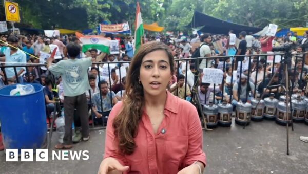 ‘Momentum is still there’: BBC at India’s ‘cockroach’ protest