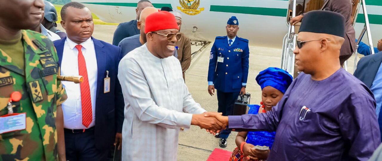 Gov Fubara receives Vice President Kashim Shettima in Port Harcourt