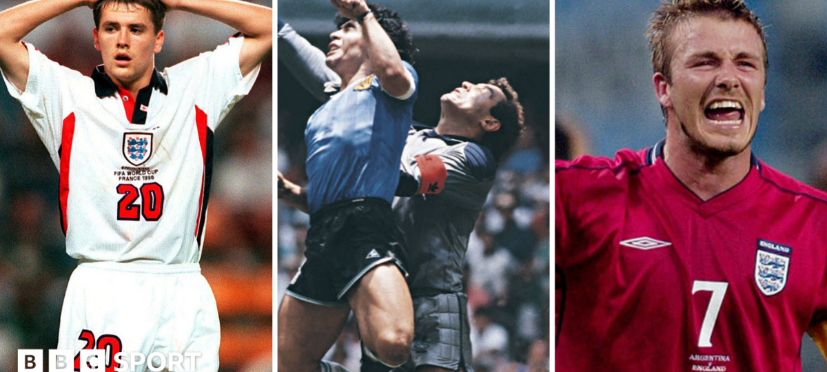 'Animals', Hand of God and Beckham - Argentina and England's World Cup rivalry
