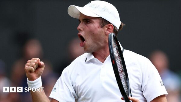 Britain's Arthur Fery reaches Wimbledon quarter-finals in history-making match