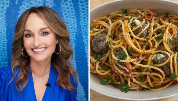 I tried Giada De Laurentiis' 30-minute pasta dish. My family couldn't get enough of the meatballs stuffed with cheese.