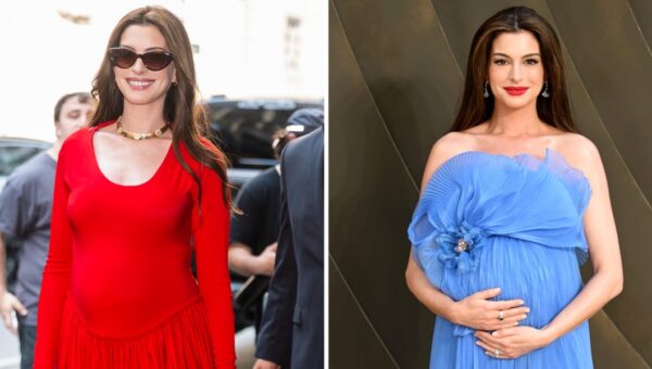 7 of the best maternity outfits Anne Hathaway has ever worn