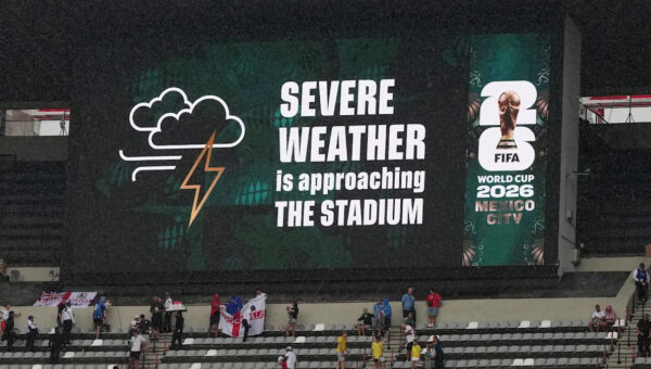 Shelter-in-place order amid storm at Azteca before Mexico-England