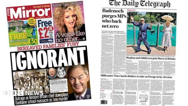 The Papers: ‘Bereaved families’ fury’ and ‘Happy feet’