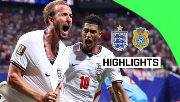 Watch full highlights as England come from behind to beat DR Congo