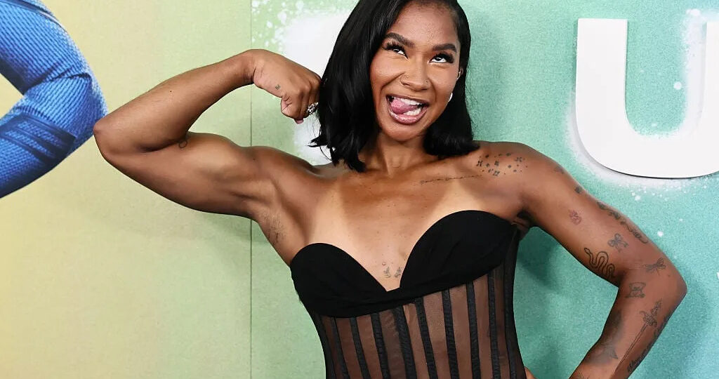 Jordan Chiles flips, vogues and dips her way through a WWE entrance at Fanatics Fest