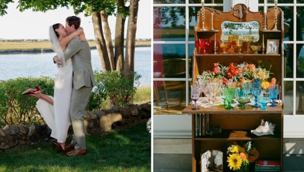 A couple spent $21,000 on a nontraditional Hamptons wedding. It had 33 guests, estate-sale decor, and no dance floor.