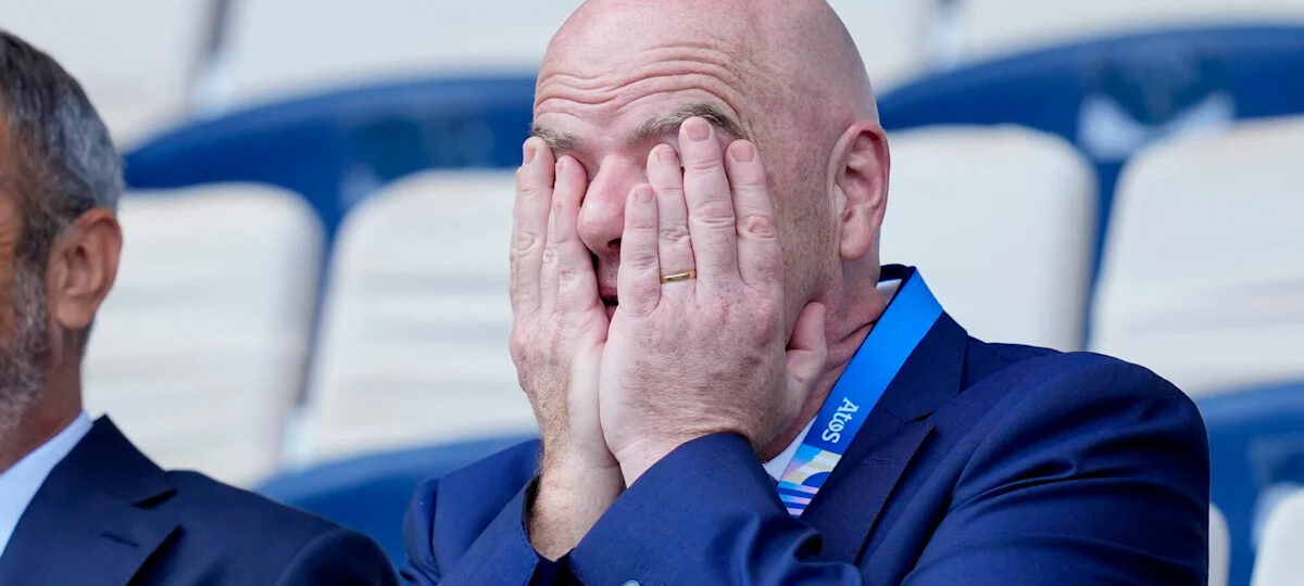 Gianni Infantino’s most powerful critic says ‘time is up’ for ‘pathetic’ FIFA boss