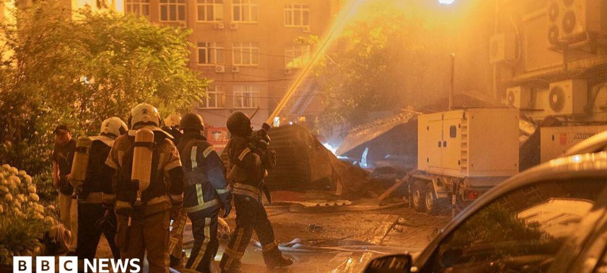 At least eight killed in major missile and drone strikes on Kyiv