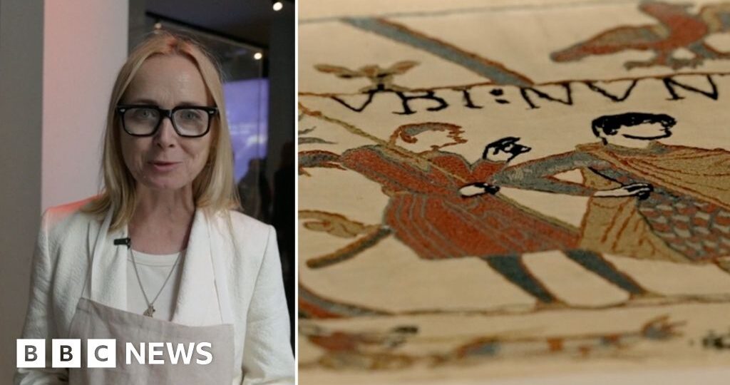 Watch: First glimpse of Bayeux Tapestry in UK for almost 1,000 years